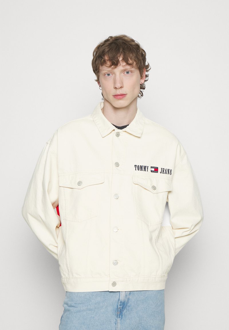 Tommy Jeans AIDEN OVERSIZED Denim jacket OffWhite Denim/white