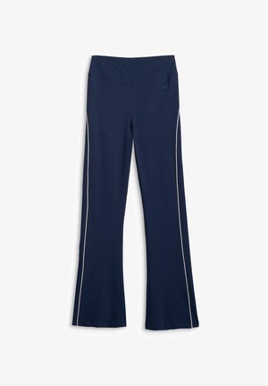 4F, 4F LEGGINSY Z ROZSZERZANYMI NOGAWKAMI DAMSKIE - CZARNE S - Pantalon classique - navy