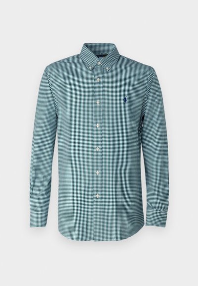 Polo Ralph Lauren CUSTOM FIT GINGHAM STRETCH POPLIN SHIRT - Marškiniai - green/white
