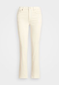HIGH RISE STRAIGHT ANKLE JEAN - Vaqueros rectos - cream wash