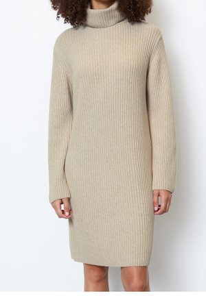 Gebreide jurk - beige