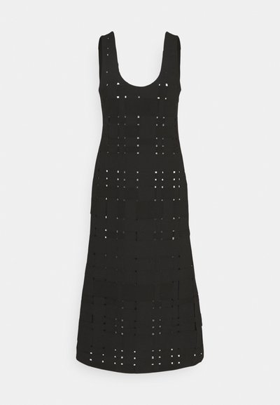 A.W.A.K.E. MODE WEAVED FITTED TANK DRESS - Koktélruha / Partiruha - black