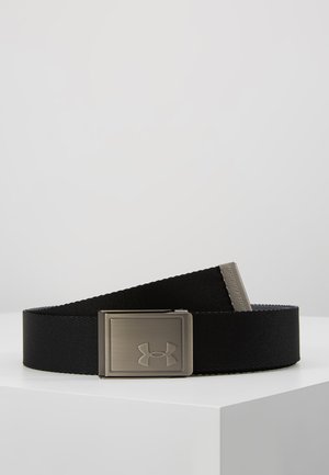 MENS WEBBING BELT - Vyö - black/pitch gray/silver