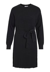 O-NECK - Vestido de punto - black