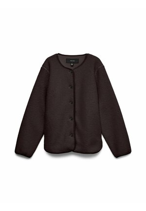Vero Moda, TEDDY JACKET VMKIMBERLY JACKET - Flísová bunda - chocolate torte