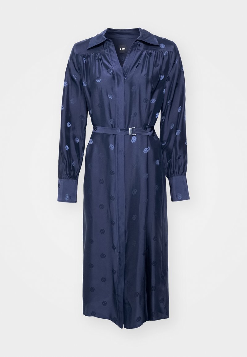 boss shirt dress Hugo Boss BLACK Women's Dibanora Belted Long Sleeve Shirt Dress, US 8/UK 12