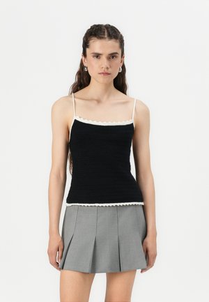 APRON TIE BACK - Top - black