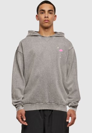 FLAMINGO ACID WASHED - Sweat à capuche - asphalt