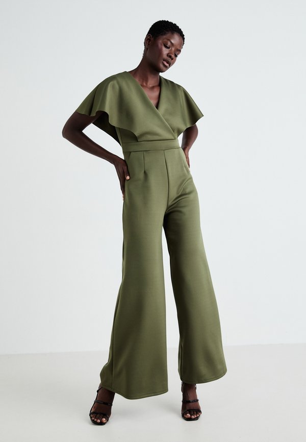 WEDDING BETTY WRAP - Jumpsuit - dark khaki