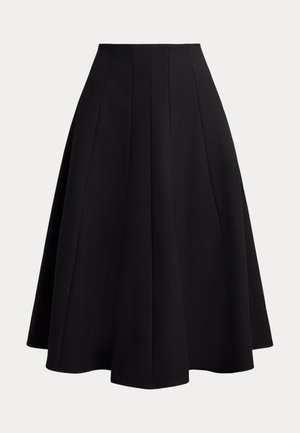 GABARDINE A-LINE SKIRT - A-silueta svārki - black