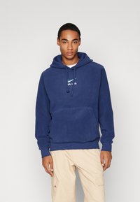 Nike Sportswear AIR HOODY POLAR - Felpa con cappuccio - midnight navy
