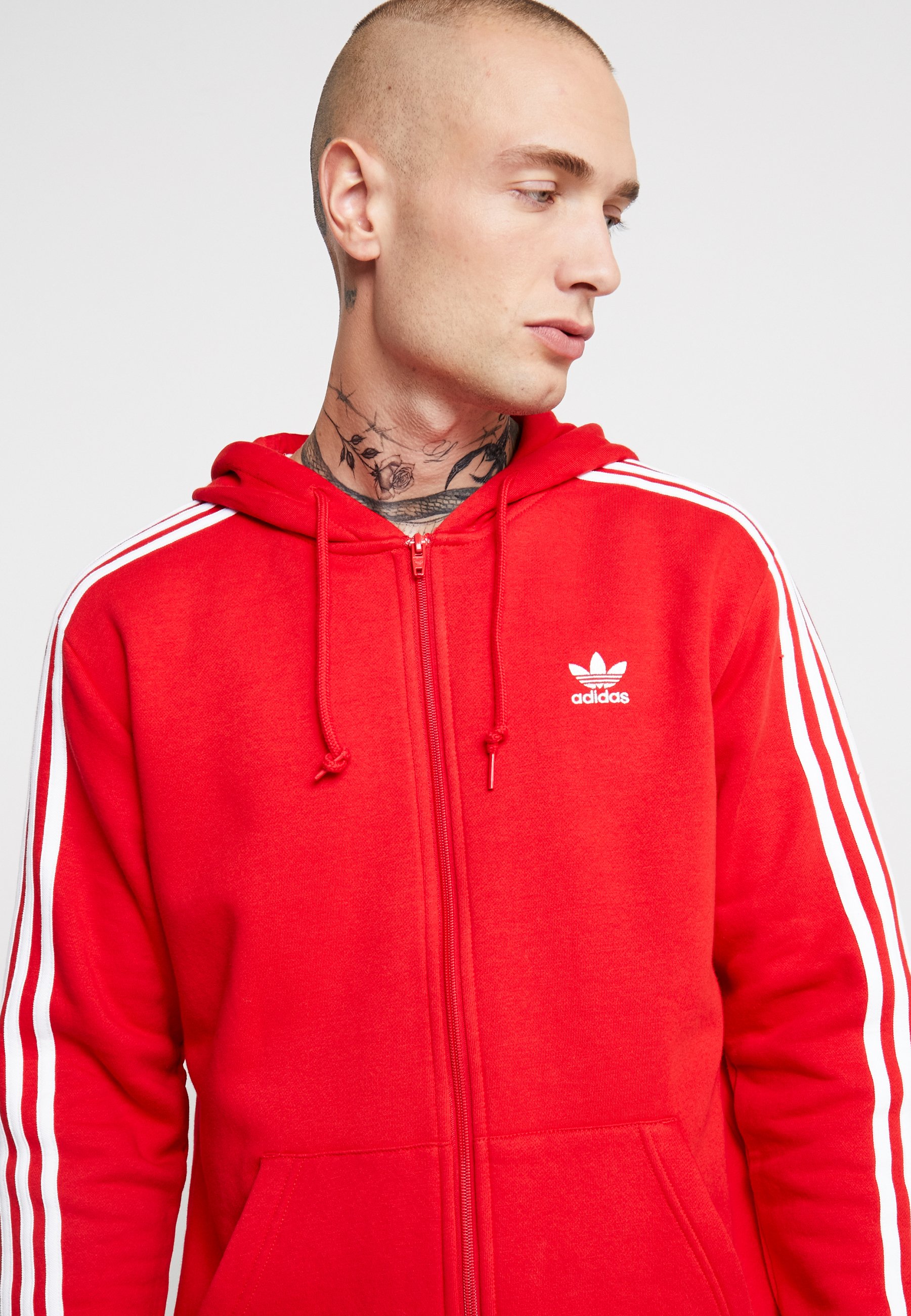adidas Originals 3 STRIPES Sweatjacke scarlet Zalando.at Sweatjacken und Sweatshirts adidas Originals 3 Stripes FZ