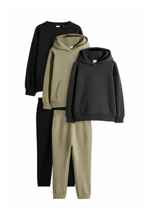 5  SET   - Jogginghose - black/brown