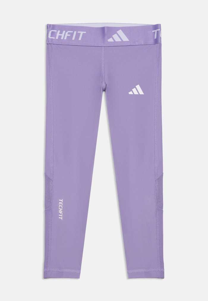 adidas JUNIOR TECHFIT UNISEX - Leggings - magic lilac/white