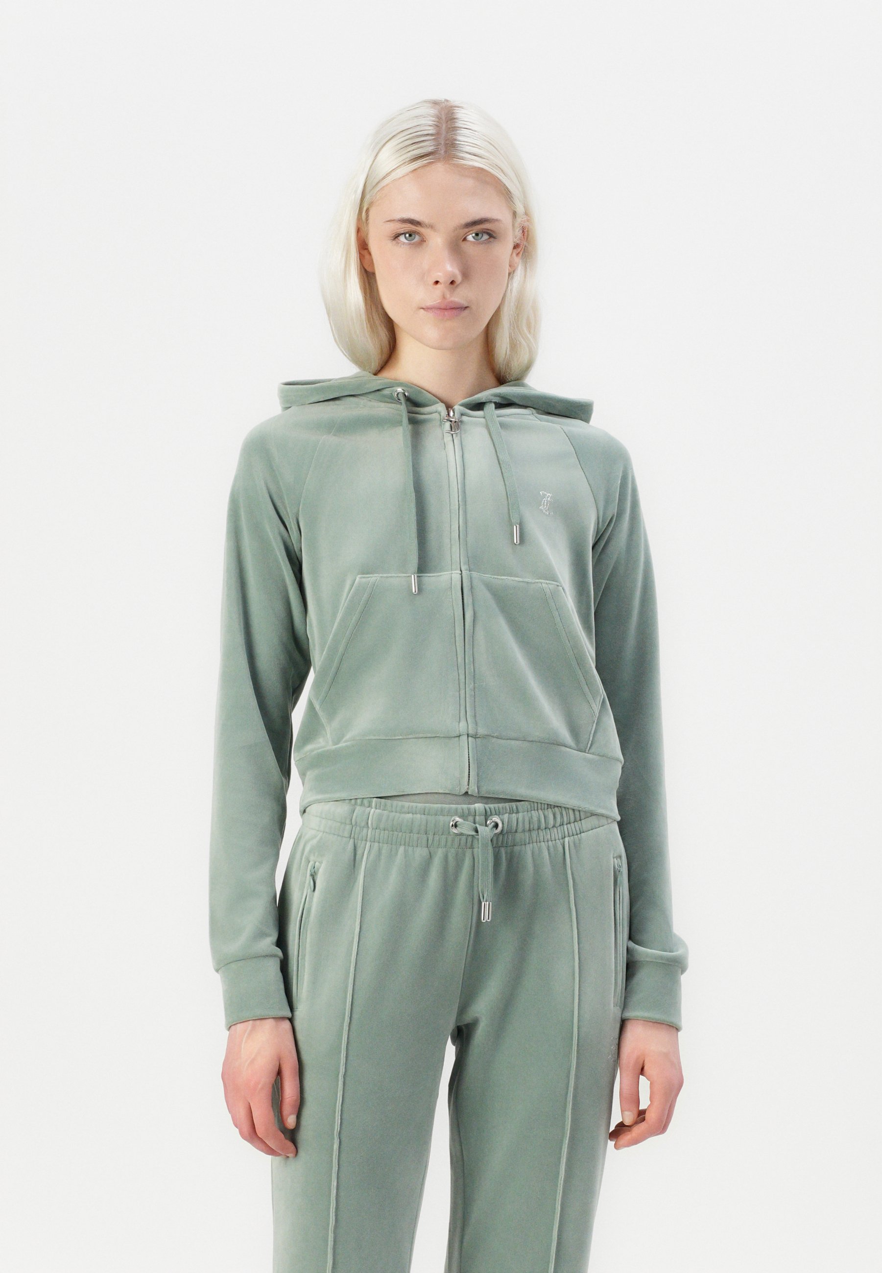 売れ筋商品|||ジューシークチュール パーカー・スウェットシャツ レディース アウター MADISON HOODIE - Zip-up sweatshirt - light green ジューシークチュール レディース パーカー・スウェットシャツ