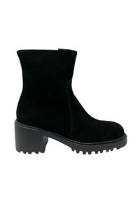 Frau Shoes Enkellaarsjes met plateauzool - nero