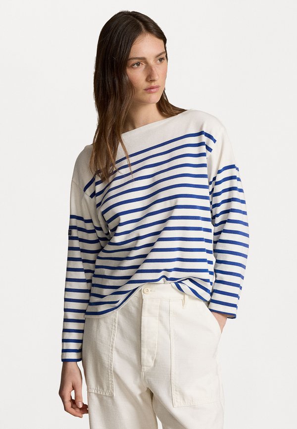 STRIPED BOATNECK MARINER TEE - Long sleeved top