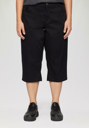 ELASTISCHE CAPRI - Jeansshort - schwarz