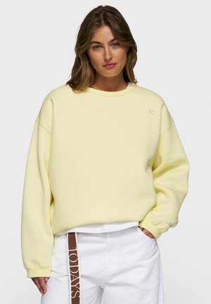 10DAYS RAW EDGE - Sweatshirt - pastel yellow