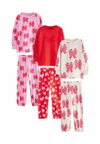 Next REGULAR FIT - JOGGER 3 PACK SET - Nachtwäsche Set - red