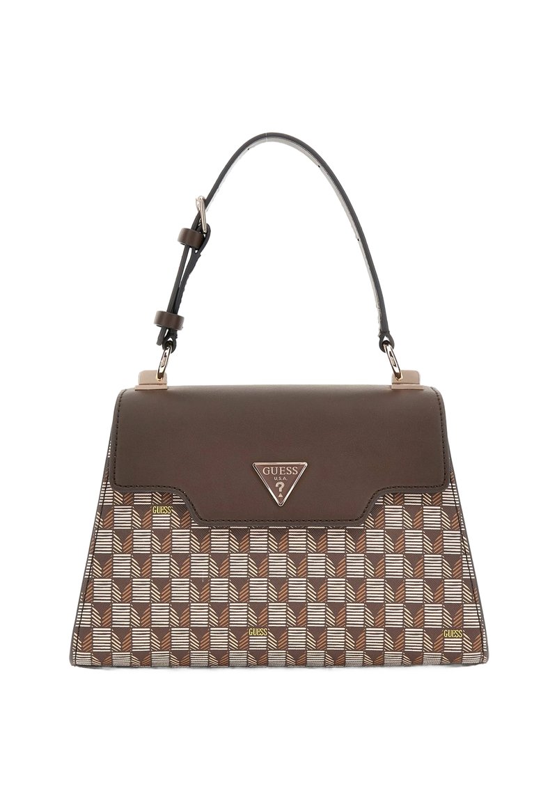 Guess WAVE HANDLE FLAP - Bolso de mano - mehrfarbig braun