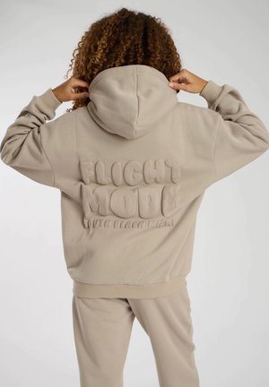 FLIGHT MODE BACK GRAPHIC  - Sweat à capuche - stone