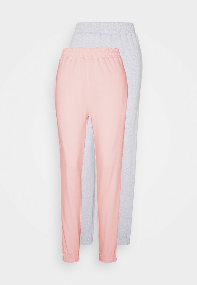BASIC JOGGERS 2 PACK - Jogginghose - pink/grey