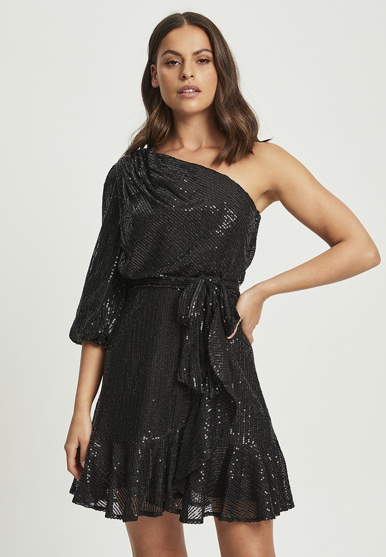 TUSSAH FIONA MINI - Cocktail dress / Party dress - black sequin/black -  Zalando.ie