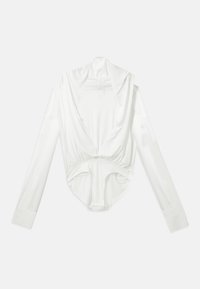 HOODED SUPER OVERSIZED SHIRT - Tops ar garām piedurknēm - snow white