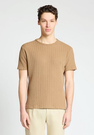 Calliope, T-SHIRT TINTA UNITA - T-Shirt basic - tabacco