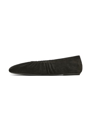 GATHERED SPLIT BALLET FLATS  - Foldable ballet pumps - dark brown
