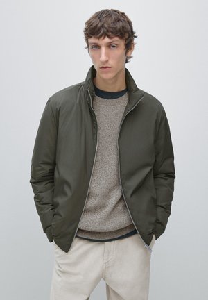 Massimo Dutti ULTRALIGHT WATER-REPELLENT DOWN - Piumino - mottled grey