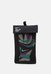 Nike Performance GRIP3 UNISEX - Brankárske rukavice - black/hyper turq/rush fuchsia/white