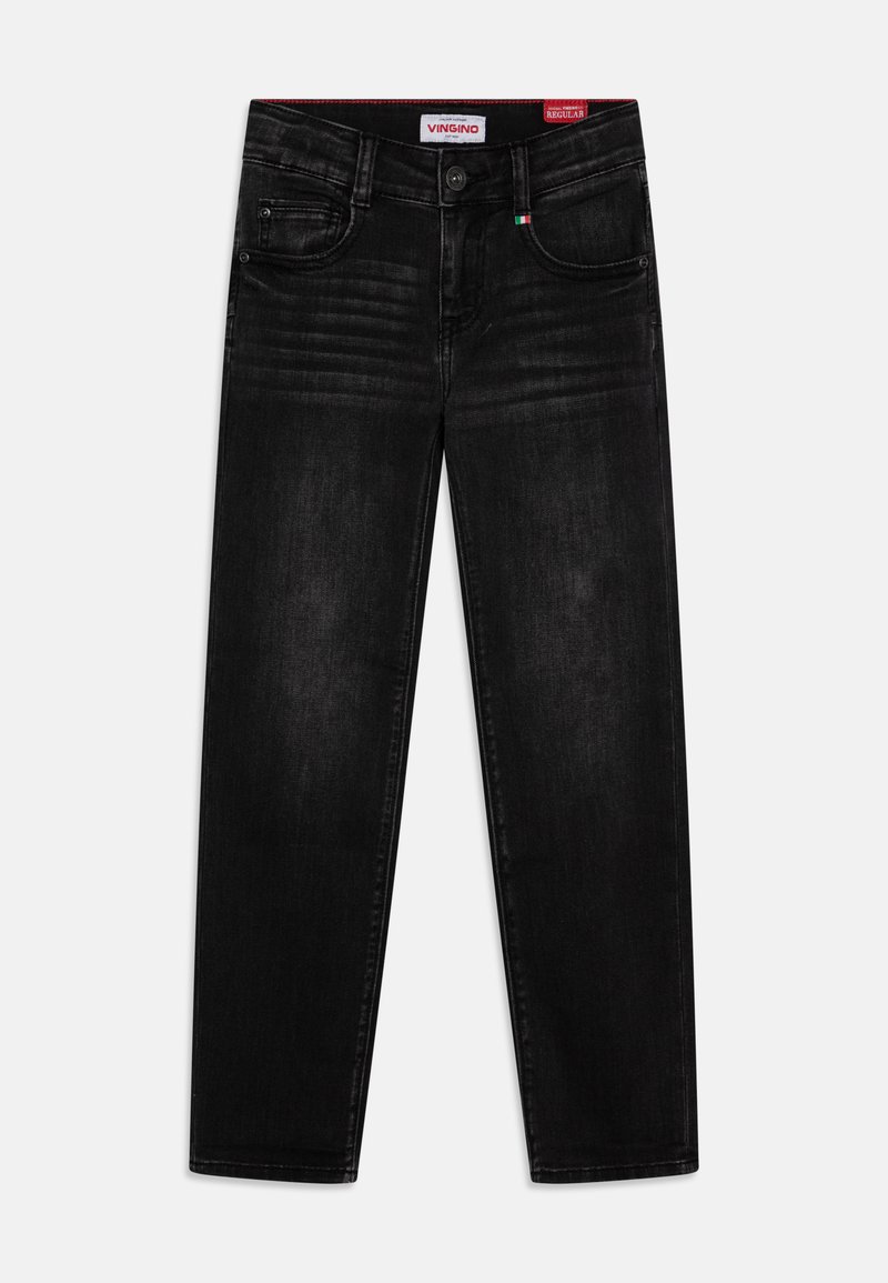 Vingino - BAGGIO - Džinsi ar taisnām starām - black denim, Palielināt