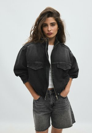 Stradivarius, BALLOON DENIM JACKET 01745855 - Veste en jean - grey