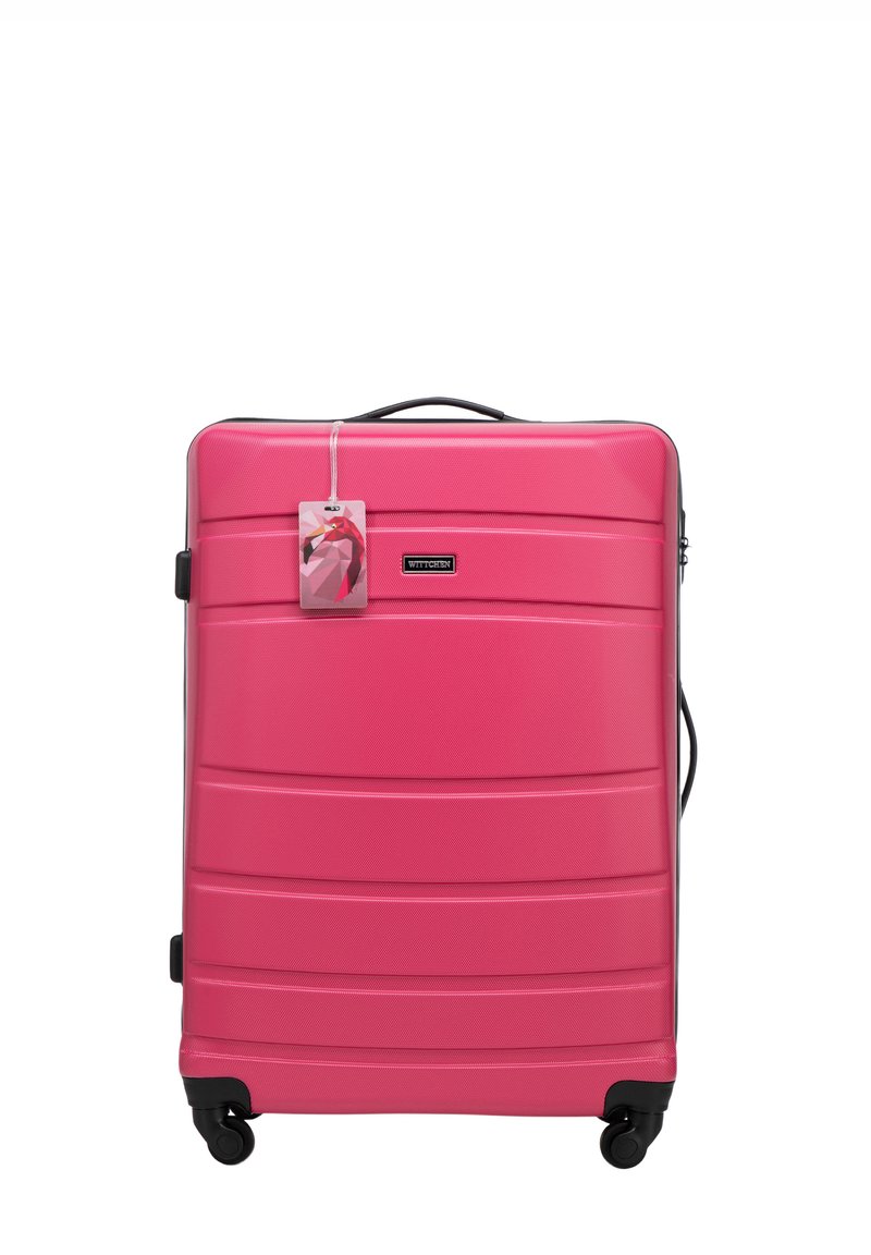 WITTCHEN LARGE SUITCASE WITH LUGGAGE TAG FROM ABS - Trolley - pink