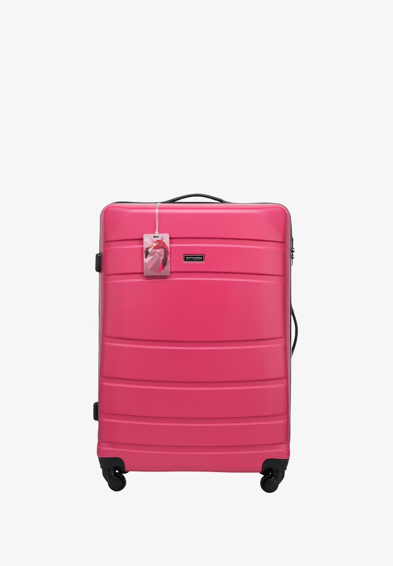 WITTCHEN LARGE SUITCASE WITH LUGGAGE TAG FROM ABS - Trolley - pink