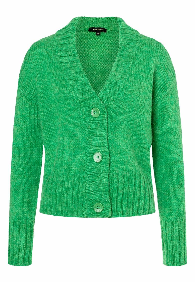 Cardigan More And More Strickjacke GrÃ¼n Strickjacke Damen