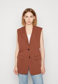 b.young - DECERI WAISTCOAT - Vesta - brunette Miniatura obrázku 1