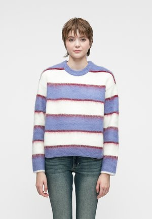 JXCALISTA CREW NECK - Jersey de punto - blue ice/vanilla ice