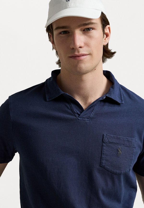 STANDARD FIT COTTON LINEN POLO SHIRT - Print T-shirt4