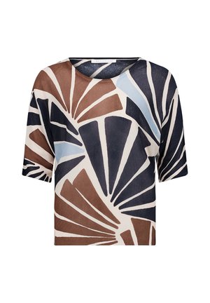 Betty & Co, BETTY & CO FEINSTRICKPULLOVER MIT PRINT - T-shirt print - nature brown