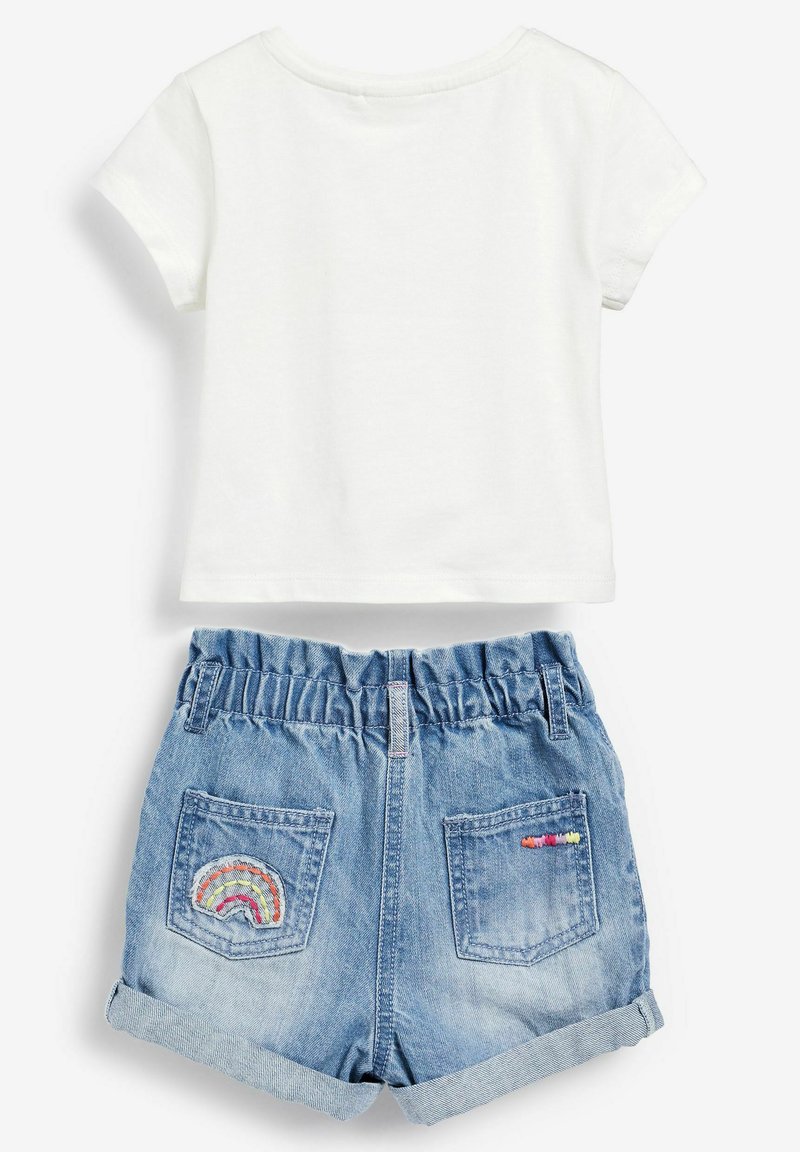 Kinder Jeggings | Next SET T-Shirt print blue/white/blau - JA22380 Kinder Jeggings | Next SET T-Shirt print blue/white/blau - JA22380