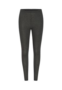 Hoge taille, ondoorzichtige zwarte leggings gemaakt van zachte, rekbare stof. Heeft een smalle pasvorm en geen zichtbare naden.
