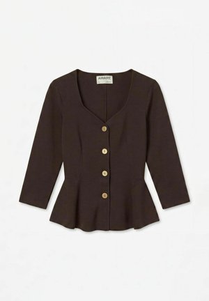 Vero Moda, A-SHAPE TOP AWSAGE TOP - Gilet - chocolate torte