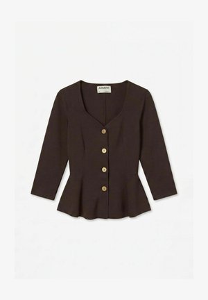 Vero Moda, A-SHAPE TOP AWSAGE TOP - Gilet - chocolate torte
