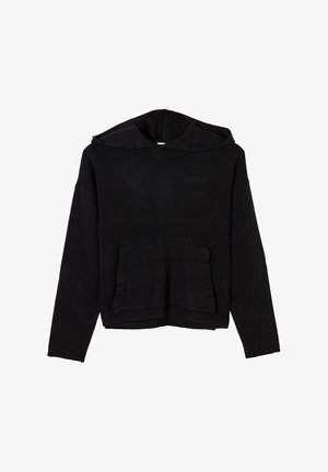 Felpa con cappuccio - black