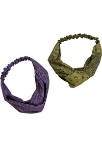 BANDANA PRINT  2-PACK - Hair styling accessory - lilac olive
