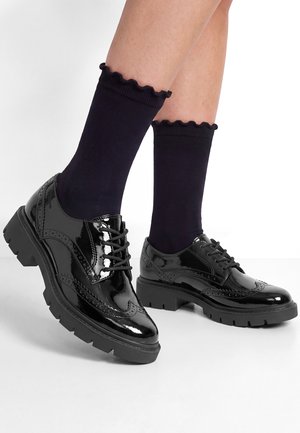 Tamaris, HALBSCHUH - Derbies - black patent