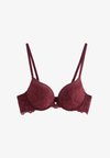 MALVA LYDIA - Push-up BH - dark dusty red